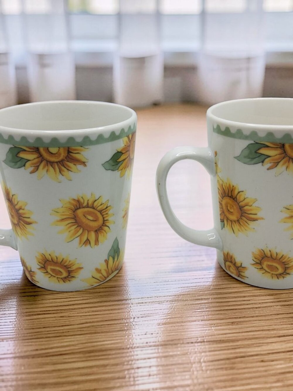 vintage american atilier home stoneware tournesol s385 coffee/tea cups